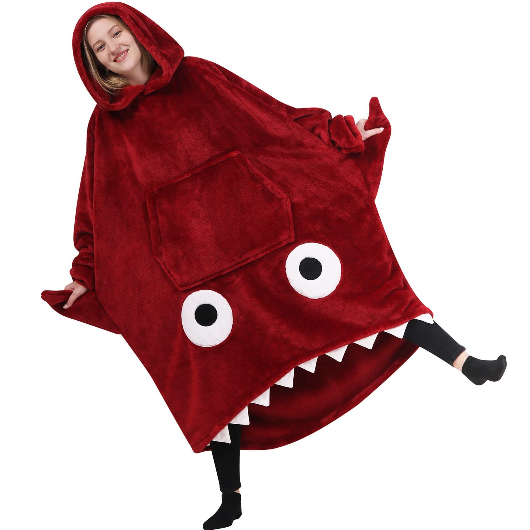 Shark Hoodie Blanket Lengthened Wide