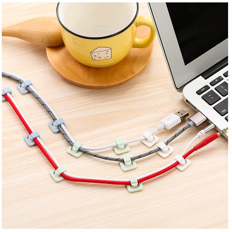 Self-Adhesive Mini Wire Organizer & Cable Management Clips
