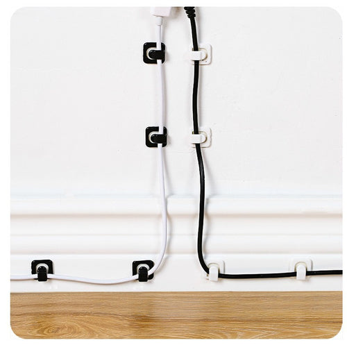 Self-Adhesive Mini Wire Organizer & Cable Management Clips